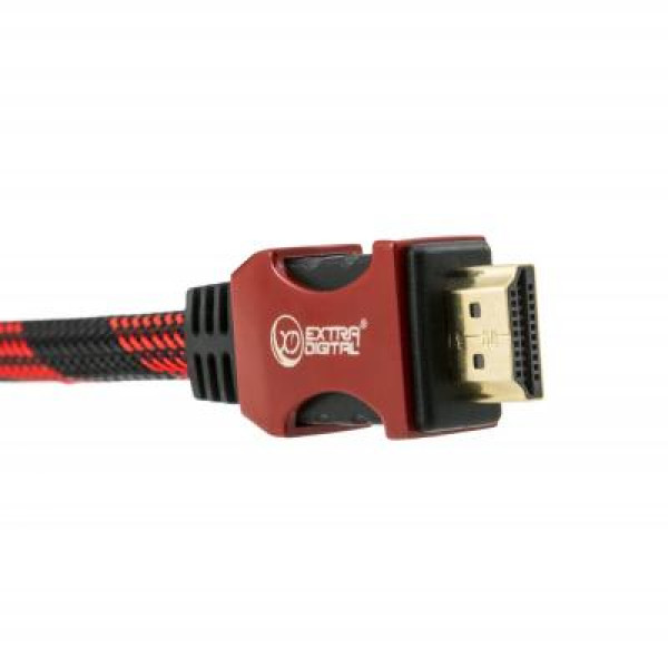 Кабель Extradigital HDMI to HDMI, 5m, v2.0, 28 AWG, Gold, Nylon, 2xFerrites